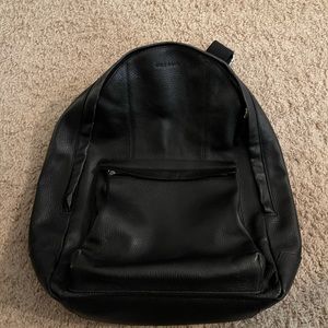$398 Cole hann black leather backpack